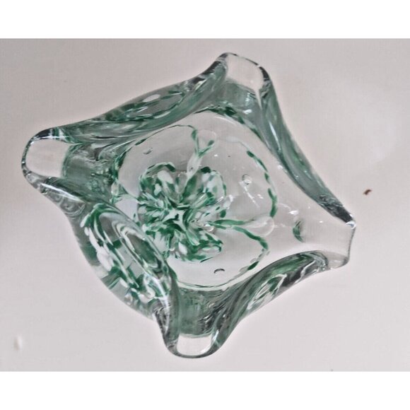 Murano Hand Blown Heavy Art Glass Ashtray/Trinket/Candy Bowl 1960's - Picture 4 of 16